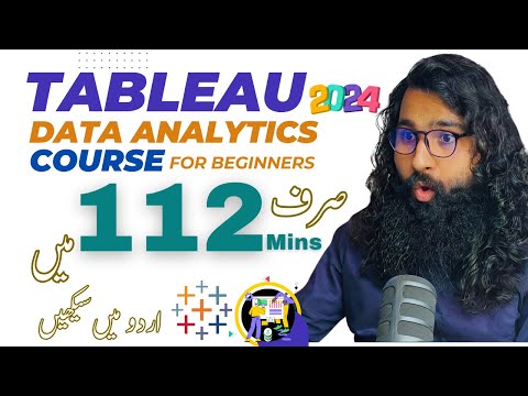 Tableau for Beginners | Complete Course | 112 minutes #tableau #urdu #hindi #codanics