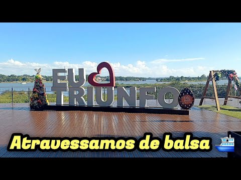 Triunfo RS para São Jerônimo RS fizermos a travessia de balsa ⛴️ indo em direção ao Guaiba RS 