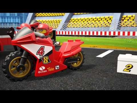 Vidéo LEGO City 60084 : Le transporteur de motos de course
