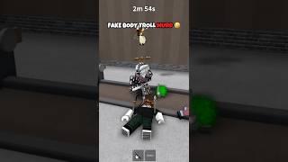FAKE BODY MURDERER TROLLING IN MM2 😂 #mm2 #roblox #robloxshorts #shorts