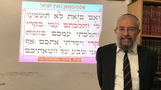 פרשת בחוקותי - המצב הביטחוני בארץ ישראל - הרב ינון קלזאן