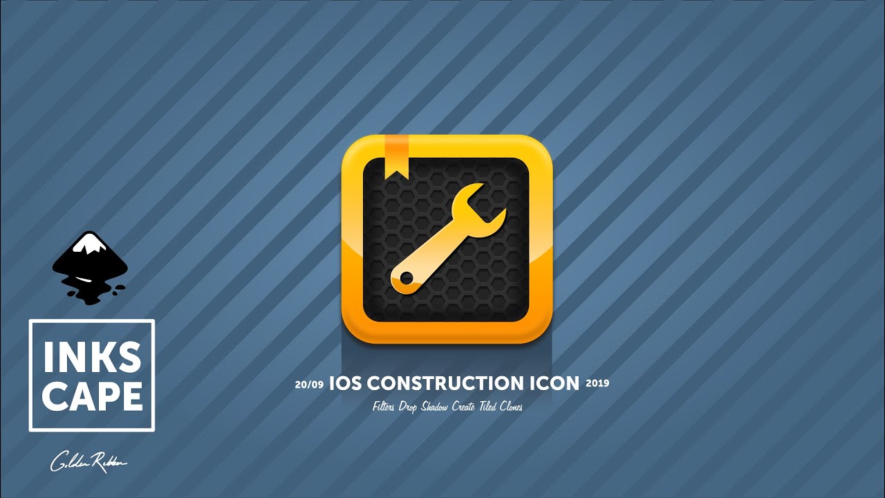 Inkscape Tutorial | IOS Styled Construction Icon