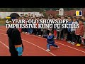 4-year-old Chinese boy shows off impressive kung fu skills