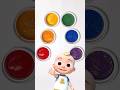 What Color Does YELLOW RED Make Learn Color Mixing With Paint Shorts Cocomelon