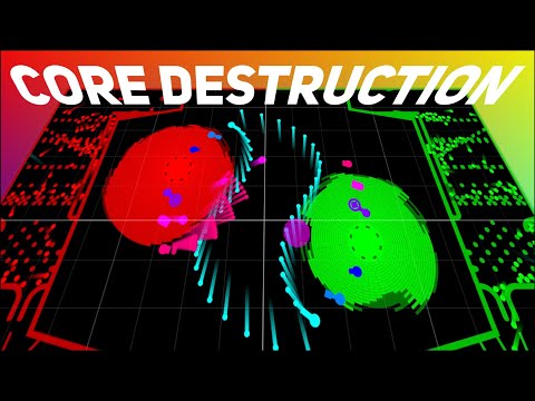 Core Destruction AI simulation | Algodoo | Multiply or Release | Marble Race | Unity