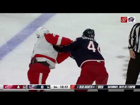 Erik Gudbranson and Klim Kostin fight