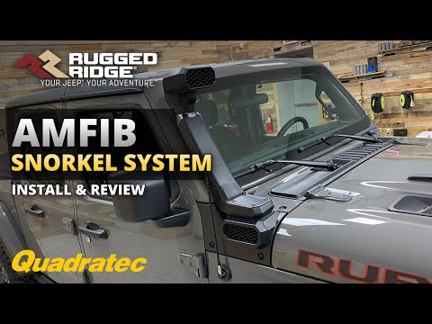 Rugged Ridge AmFib Snorkel System Review and Install for Jeep Wrangler JL and Jeep Gladiator JT