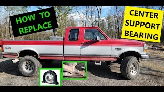 How to Replace Driveshaft CARRIER BEARING (a.k.a) CENTER SUPPORT BEARING