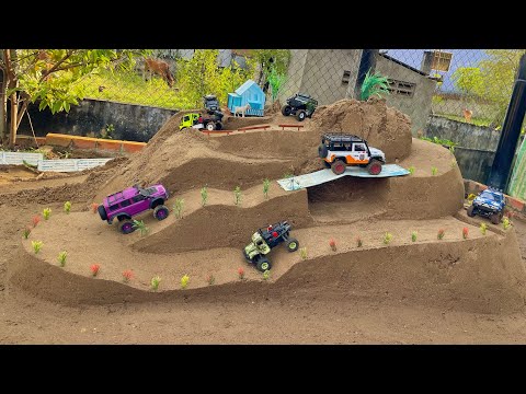 Epic RC Mountain Adventure! Mercedes, Jeep, Defender, Bronco & Hilux Conquer Extreme Trails.