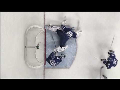 Giguere Makes a HUGE Save vs Flames - Dec 16th 2010 (HD)