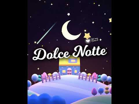 Dolce Notte Video e GIF con stelle cadenti e luna