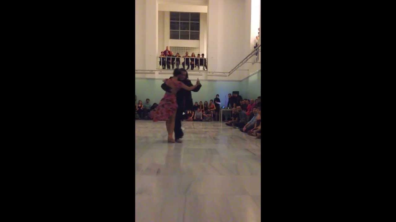 Mariano Chicho Frumboli and Juana Sepulveda at Encuentro's Milonga, Istanbul, 14.12.13