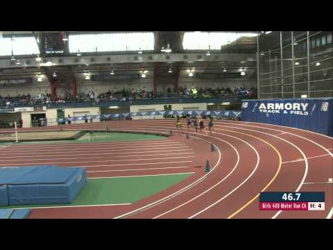 Girls 400m Prelim Heat 4 - New Balance Nationals Indoor 2014