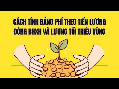 Cách tính đảng phí theo tiền lương đóng BHXH và lương tối thiểu vùng năm 2026