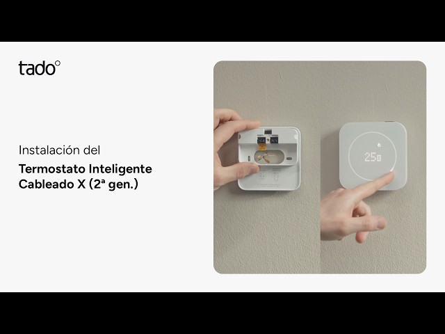 Termostato Inteligente Tado Cableado para Calefacción Kit de Inicio video