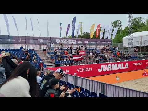 Bourne/Crabb Tr. vs Tocs/Fokerots  1st set ending Pro Beach Tour – Elite 16 Jurmala