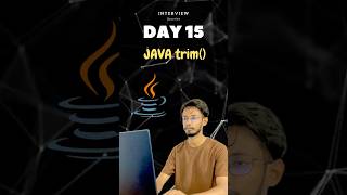 How To Use trim() Method in Java | Java String Methods for Beginners #coding #shorts
