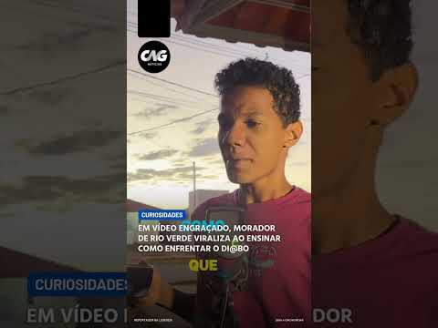 MORADOR DE RIO VERDE VIRALIZA AO ENSINAR COMO ENFRENTAR O DI@BO! 😂 #shorts