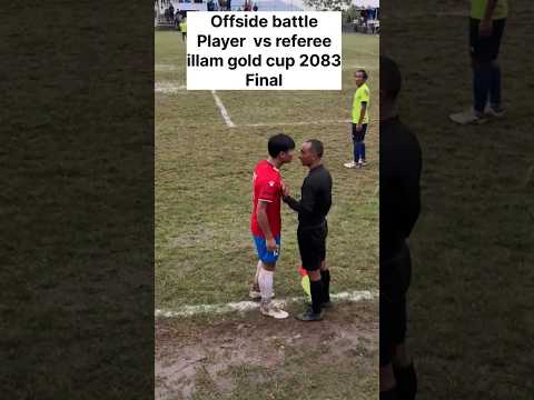 offside battle | referee vs player