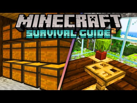 Setting Up Storage & House Details! ▫ Minecraft Survival Guide (1.18 Tutorial Let's Play) [S2 Ep.6]