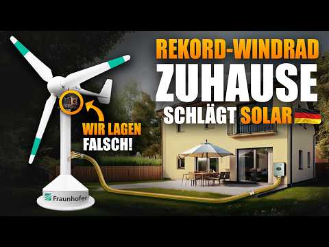 New Fraunhofer wind turbine: 100% self-sufficiency now possible?! (READY FOR SERIES PRODUCTION)