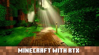 Announcing the Minecraft with RTX for Windows 10 B