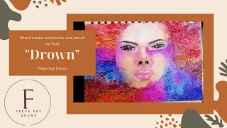 Watercolor &quot;Drown&quot;