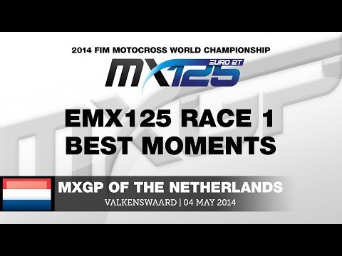 EMX125 of the Netherlands 2014 Race 1 Best Moments - Motocross