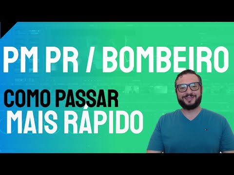 🚀Concurso Bombeiro / Pm do Paraná 2019 - Como passar mais rápido!
