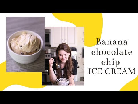 REAL Banana Chocolate Chip Ice Cream