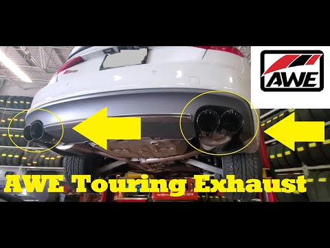 AWE TOURING EDITION EXHAUST with NON-RESONATED DOWNIPIPES Install on Audi S5 | B8.5 V6 Supercharged