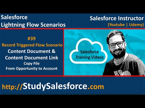 39 Record Triggered Flow Scenario - Flow to Copy File from Opportunity to Account | Content Document