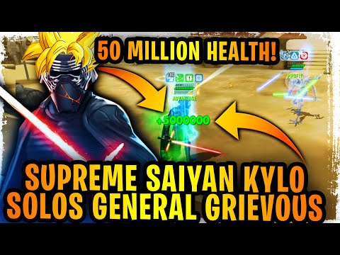 Supreme Saiyan Kylo Ren Solos General Grievous - 50 MILLION Health - Challenge Tier Tragedy...