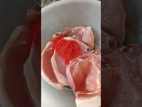 Como Assar bisteca de porco na Airfryer #bisteca