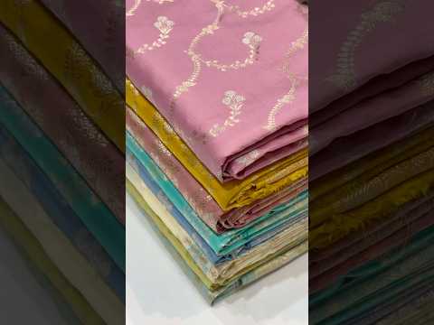 Pure Banarasi Silk sarees at best prices available | @hmr.handlooms #viralvideo