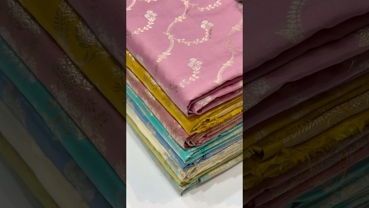 Pure Banarasi Silk sarees at best prices available | @hmr.handlooms #viralvideo