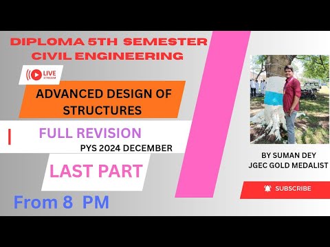 REVISION OF ADVANCED DESIGN OF STRUCTURES (CEPE506/I) 2025 WITH PYS LAST PART | WBSCTE | 5TH SEM  26