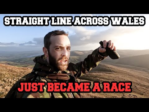 Crossing Wales in a straight line just became a race.. (my fourth and hopefully final attempt)