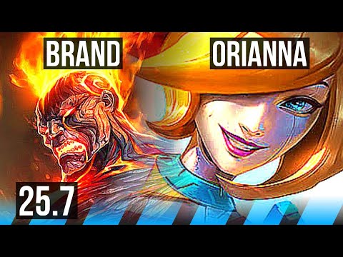 BRAND vs ORIANNA (MID) | 6/3/14, 600+ games | KR Master | 25.7