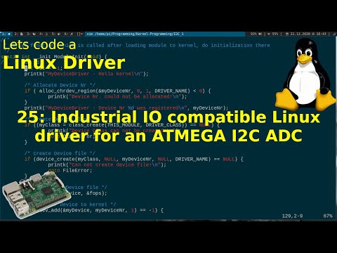 Let's code a Linux Driver - 25:  Industrial IO compatible driver for an ATMEGA I2C ADC