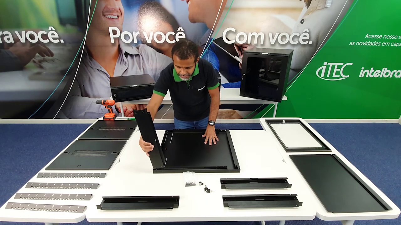 Veja como é fácil montar os mini racks de parede Intelbras #EsquadrãoDeRedes