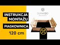 Drewniana Piaskownica Z Daszkiem i Ławkami KOLORY GRATISY - 1