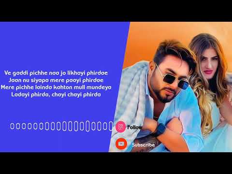 Gaddi Pichhe Naa | Song Lyrics | Khan Bhaini | Shipra Goyal | Official Punjabi Song lyrics Music