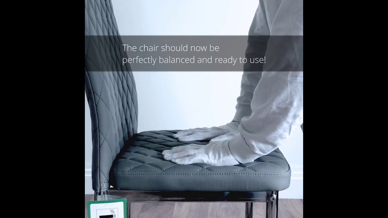 Watch video How to assemble a Milan Faux Leather Dining Chairs from Furniturebox UK Now How to assemble a Milan Faux Leather Dining Chairs from Furniturebox UK