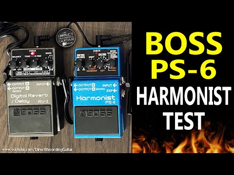 BOSS PS-6 HARMONIST, Harmonizer Major and Minor Keys, 3 Voice Harmony, S-Bend, Detune.
