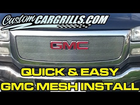 GMC Mesh Grill Installation How-To by customcargrills.com
