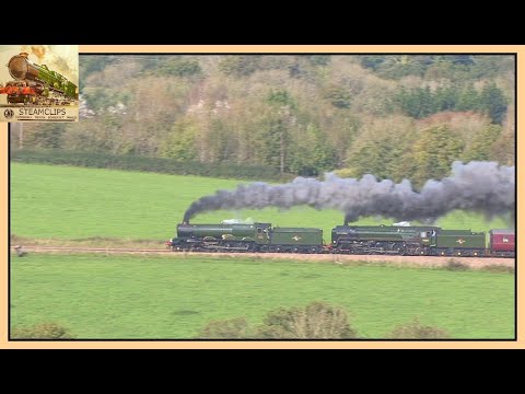 6024 King Edward 1 + 70013 Oliver Cromwell, The Devonian, 22nd Oct. 2011.