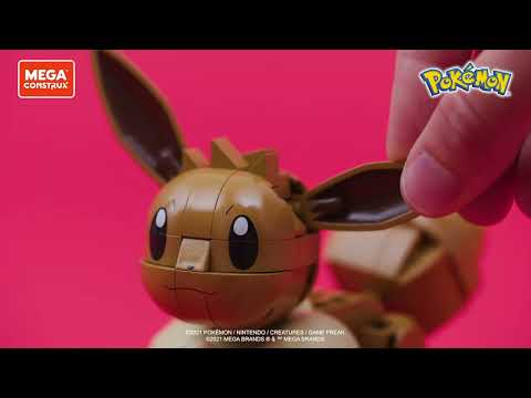 Mega Bloks Mattel MEGA CONSTRUX POKEMON rinkinys – Eevee (HDL84) video
