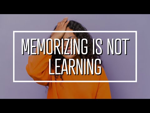 Stop Convincing Yourself They Know It: More Likely They Just Memorized & Regurgitated It