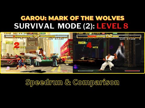 Khushnood Butt: Survival Mode (2) Speedrun & Comparison - Garou: Mark of the Wolves